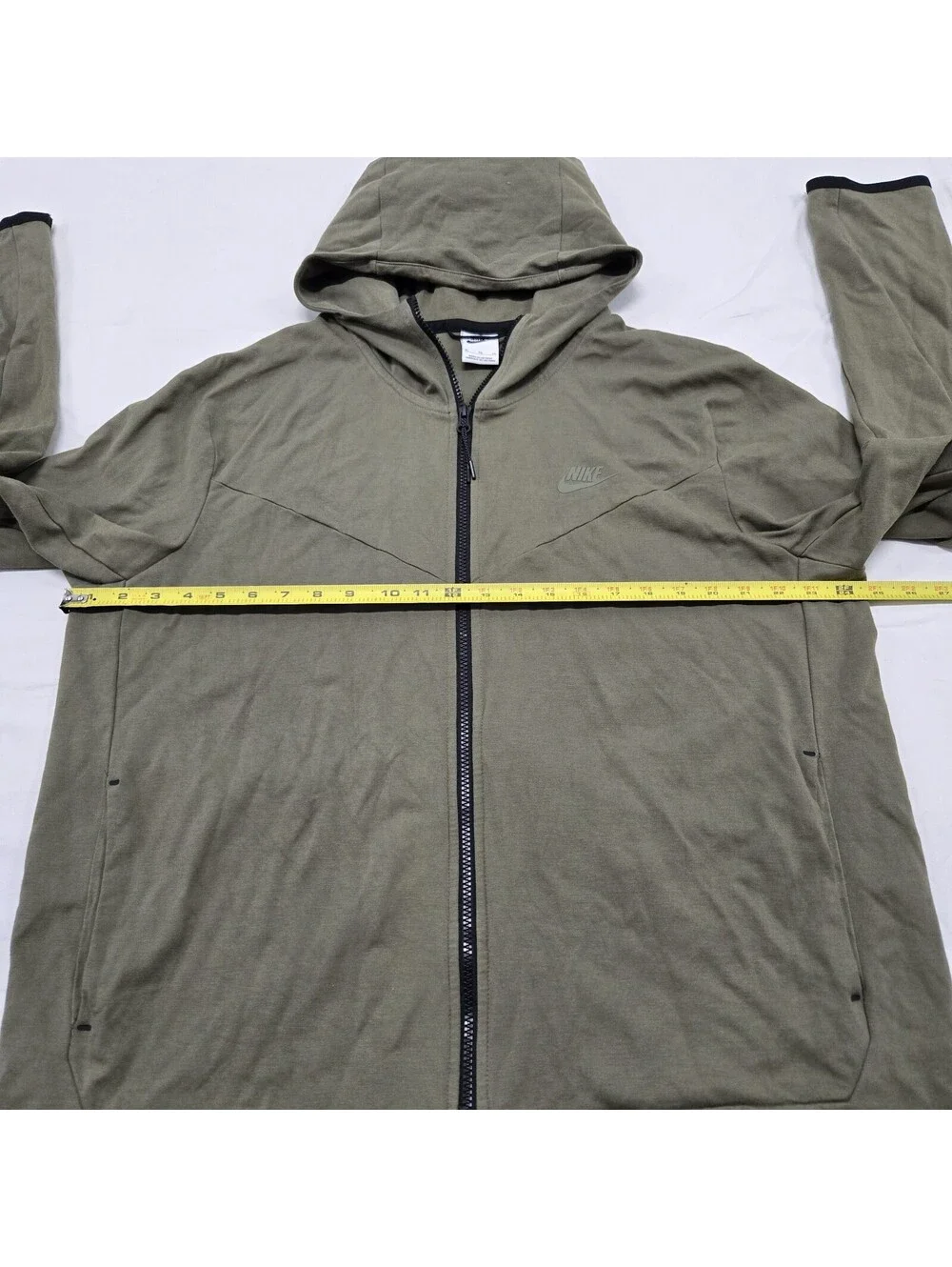 EUC Size XL Nike Sportswear Tech Fleece Hoodie Full-Zip Green Jacket DX0822-222